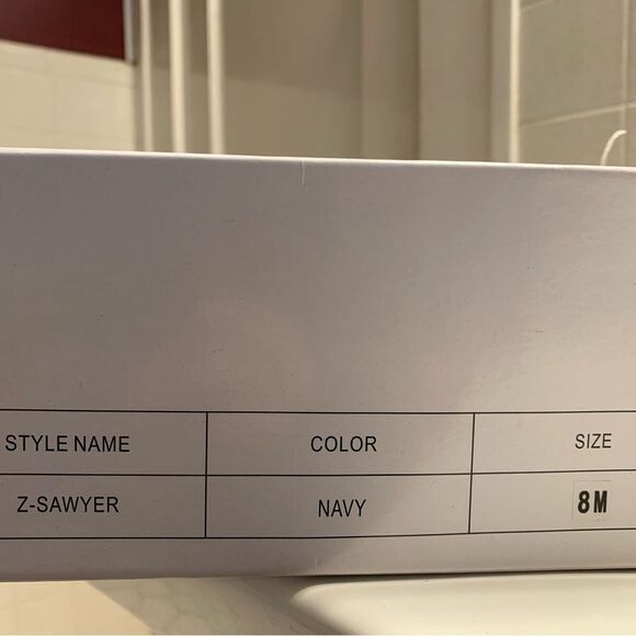 Blue and Black Lace Up Boots with Rugged Sole - Picture 6 of 6